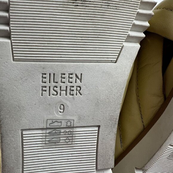 Eileen Fisher Kye Nappa Leather Sandals Womens Puffy Slide Butter Leather Size 9 - Picture 13 of 13